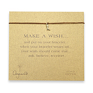 make a wish bracelet with gold dipped cowboy boot on tobacco