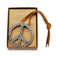peace house blessing brass peace sign