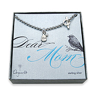 mom's so pretty sterling silver charm bracelet