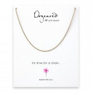 ball chain, gold dipped -18 inches