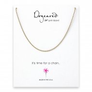 ball chain, gold dipped -24 inches