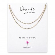 ball chain, gold dipped -36 inches