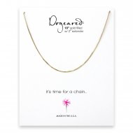 box chain, gold dipped -18 inches