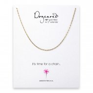 bevel chain, gold dipped -18 inches