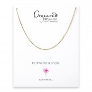 box chain, gold dipped -24 inches