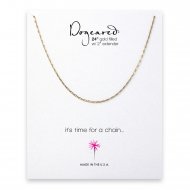 bevel chain, gold dipped -24 inches
