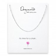 faceted ball chain, sterling silver -18 inches