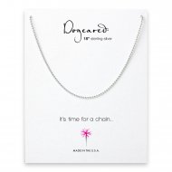 ball chain, sterling silver -18 inches