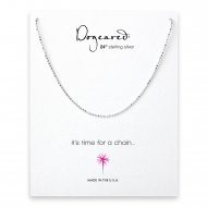 faceted ball chain, sterling silver -24 inches