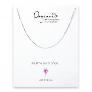 box chain, sterling silver -18 inches