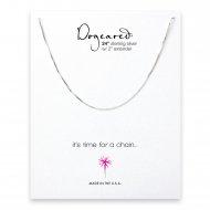 box chain, sterling silver -24 inches
