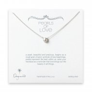 bridal pearls of love pearl necklace, sterling silver