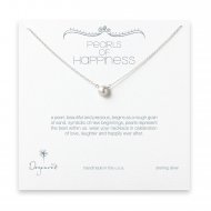 bridal pearls of happiness pearl necklace, sterling silver -18 inches