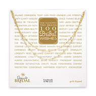 bridal 100 good wishes gold dipped necklace