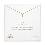 bridal everlasting diamond gold dipped necklace