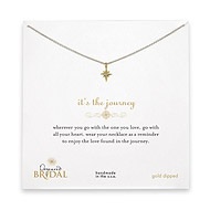 bridal it's the journey diamond gold dipped necklace