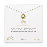 bridal mom karma gold dipped necklace