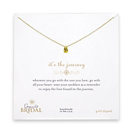 bridal it's the journey gold dipped necklace