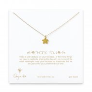 bridal thank you cherry blossom necklace, gold dipped