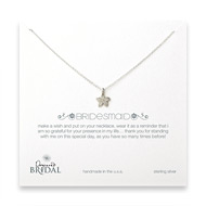 bridal bridesmaid cherry blossom sterling silver necklace
