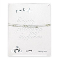 sterling silver small white pearls of toggle bracelet
