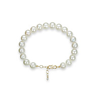 bridal large pearl strand bracelet with gold dipped clasp