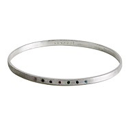 bridal dearest sterling silver gemstone engraved bangle