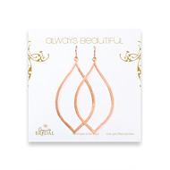 bridal always beautiful eye rose gold dipped earrings