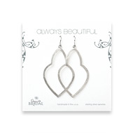 bridal earrings, always beautiful empress, sterling silver