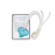 something blue glass heart