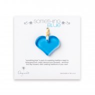 bridal something blue heart