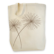 bronze dandelion organic tote bag
