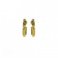 gifts to go collection small gold dipped links hoop earrings