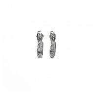 gifts to go collection small silver dipped links hoop earrings