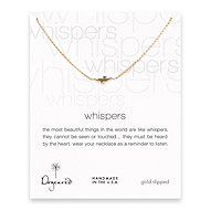 whispers seagull gold dipped necklace