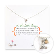 it's the little things sterling silver necklace with hummingbird charm