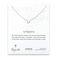 whispers cute horseshoe sterling silver necklace