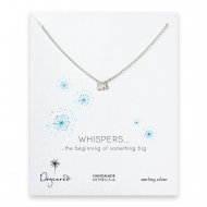 whispers elephant necklace, sterling silver