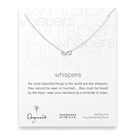 whispers infinity necklace, sterling silver