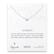 whispers lotus sterling silver necklace