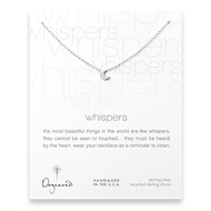 whispers moon necklace, sterling silver