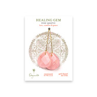 rose quartz big teardrop healing gem gold dipped earrings