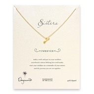 sorority sisters forever reminder necklace with gold dipped arrow