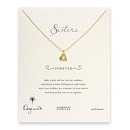 sorority sisters forever reminder necklace with gold dipped big diamond