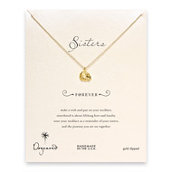 sorority sisters forever reminder necklace with gold dipped royal lion