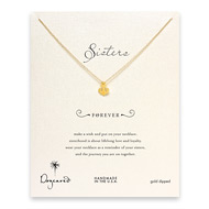 smooth anchor necklace, gold dipped