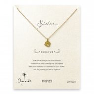 sorority rose necklace, gold dipped