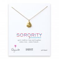 penguin sorority necklace, gold dipped