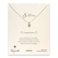 sorority sisters forever reminder necklace with sterling silver smooth anchor