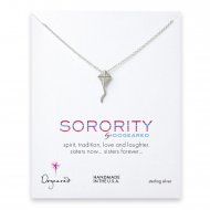 kite sorority necklace, sterling silver